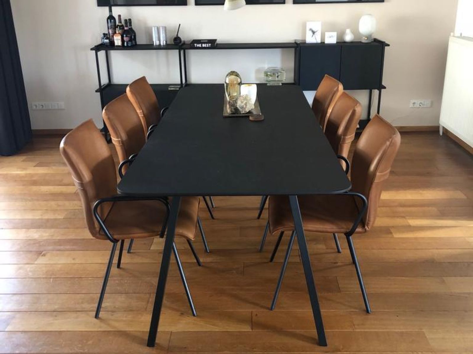 Toffe Tafel Black Edition eiken (met verjongde rand)