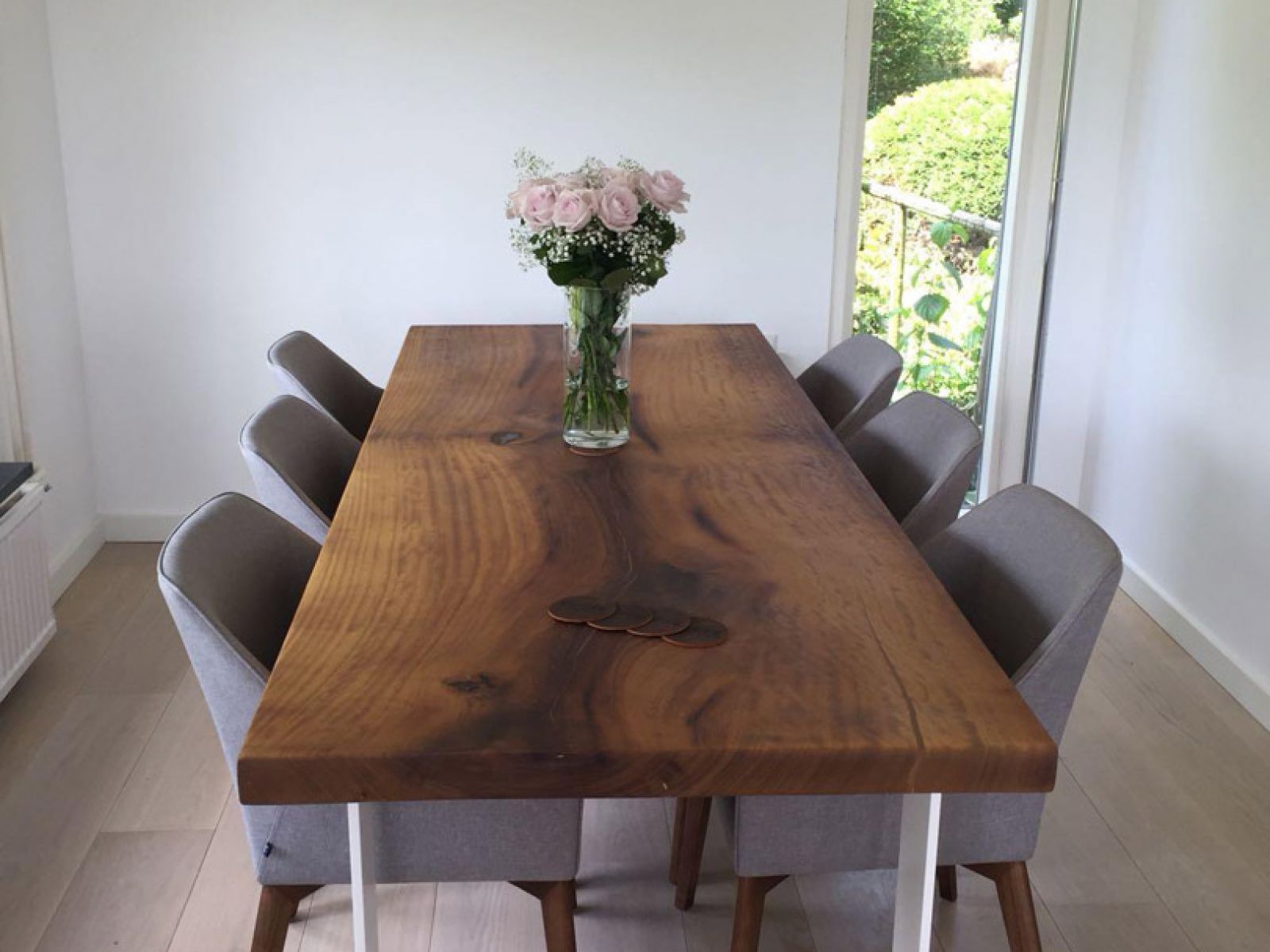 Toffe Tafel massief iroko rechthoekig